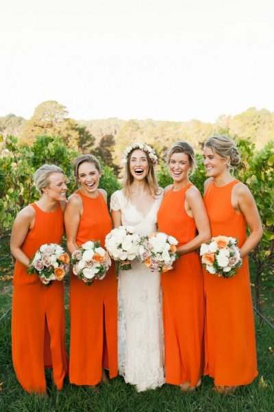 ثيمات زواج مميزة باللون البرتقالي