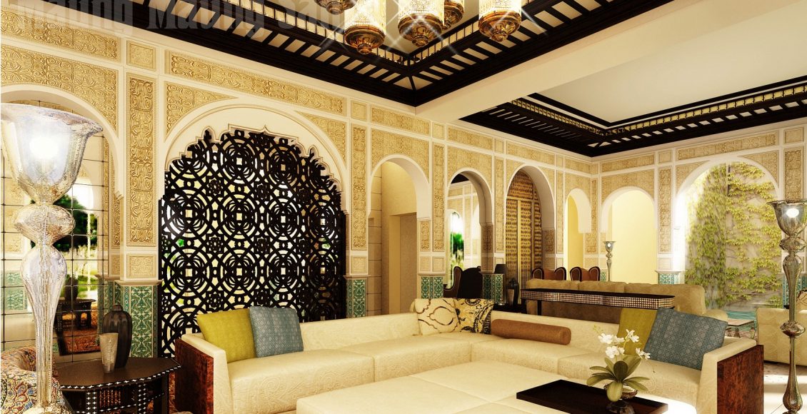 ديكورات جبس مغربي للمجالس الراقية