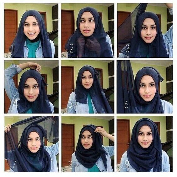 طرقة لفة الحجاب الخليجية