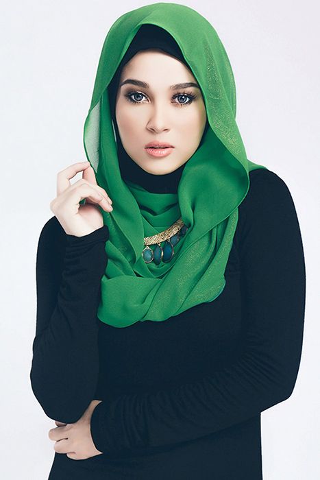 لفة الحجاب العفوية للوجه البضاوي